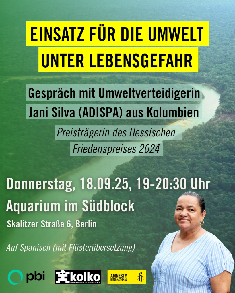 Einsatz für die Umwelt unter Lebensgefahr - Im Gespräch mit der Preisträgerin 2024 des Hessischen Friedenspreises Jani Silva