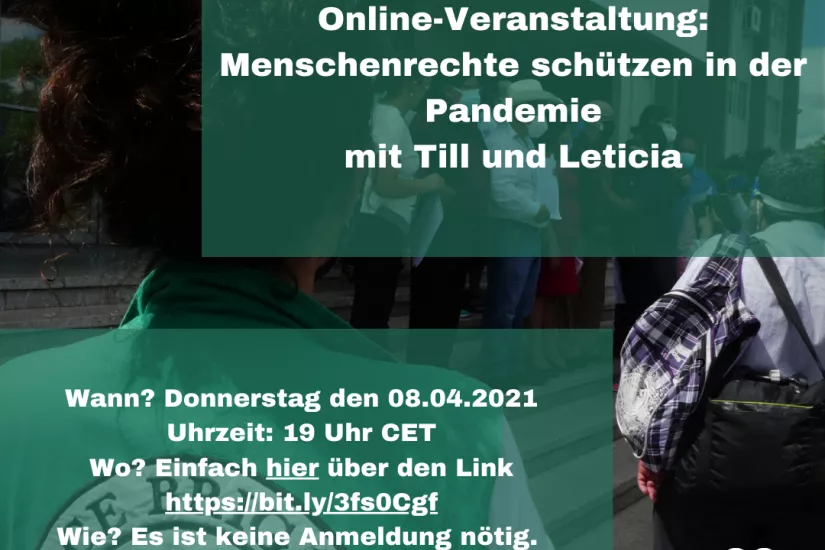 Online-Veranstaltung Menschenrechte schützen in der Pandemie