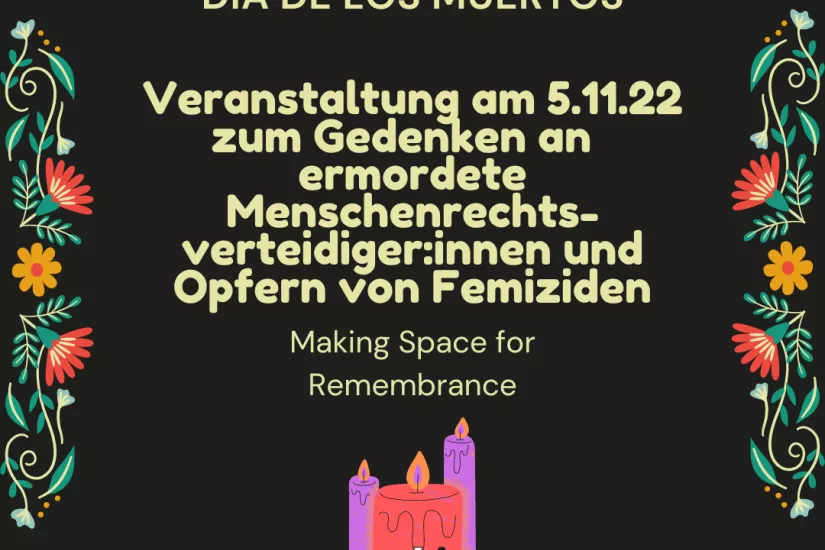 Veranstaltung zum Día de los Muertos (Tag der Toten)