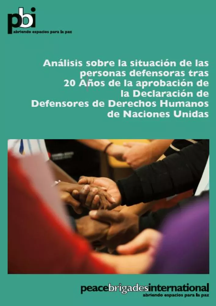 Análisis sobre la situación de las personas defensoras tras 20 Años de la aprobación de la Declaración de Defensores de Derechos Humanos de Naciones Unidas.JPG