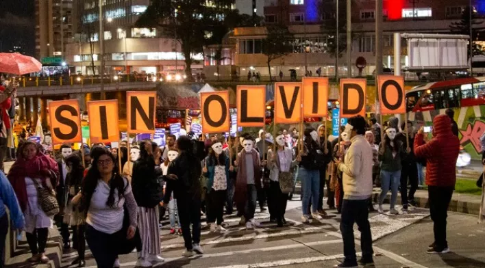 Demonstration in Kolumbien