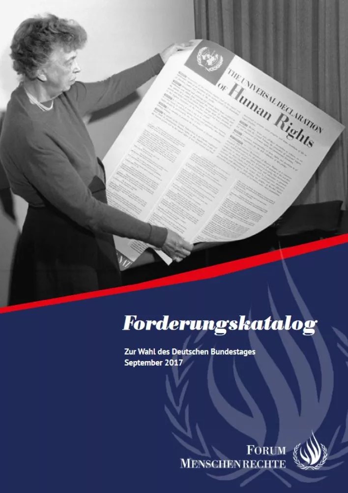 Forderungskatalog zur Bundestagswahl_FORUM MENSCHENRECHTE