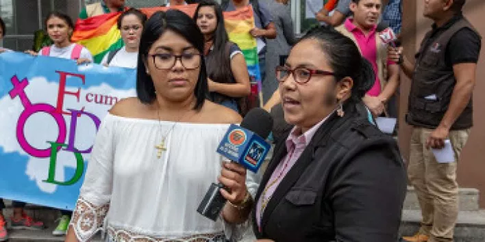 LGBTIQ-Aktivistin  Esdra Sosa aus Honduras