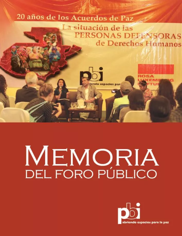 Memoria del foro publico