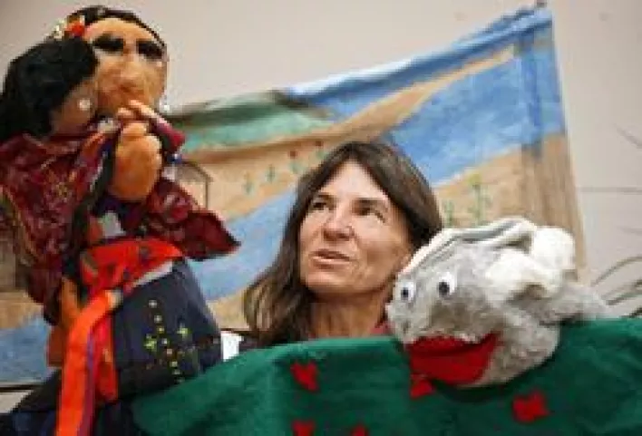 Heike Kammer und ihr Puppentheater des Friedens