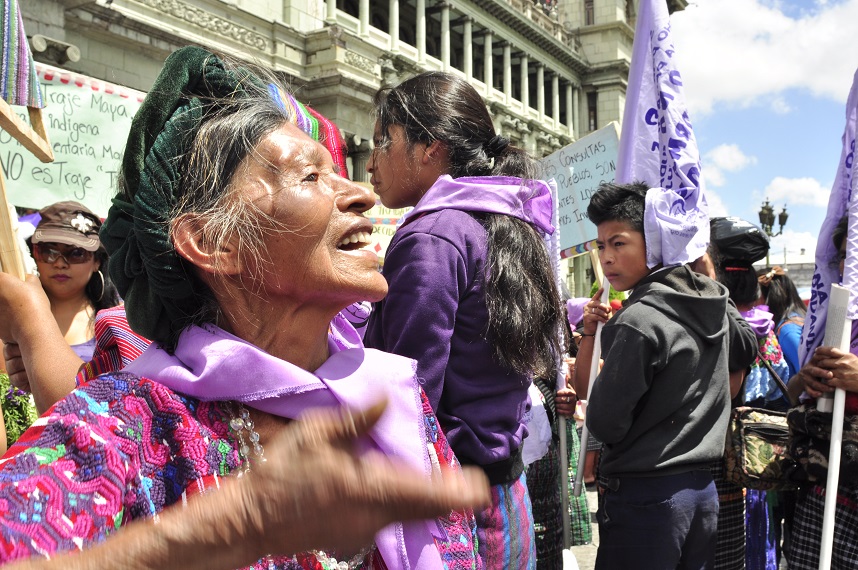 Demonstration am internationalen Frauentag (Guatemala)