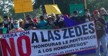 „Honduras wird sich nicht den ZEDEs beugen“ - „Honduras no se Zede“ 