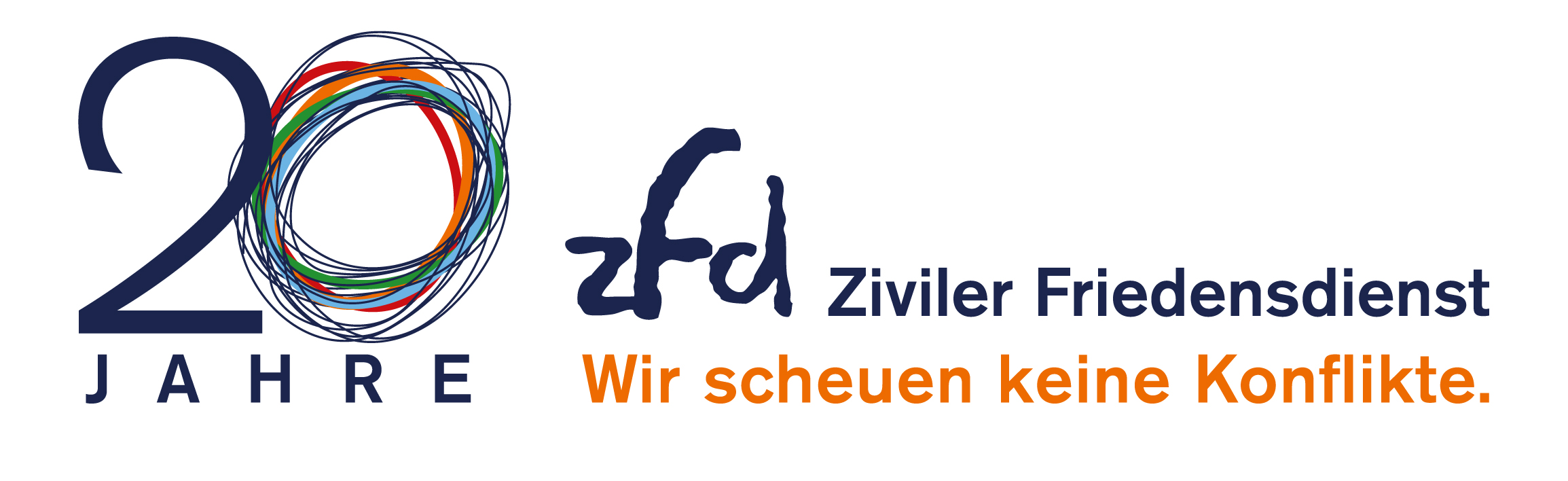 Ziviler Friedensdienst_zfd_Jubiliaeums-Logo_20 Jahre