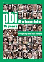 pbi Colombia. 15 años - pbi Kolumbien feiert seinen 15. Geburtstag